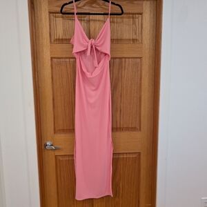 Pink peakaboo dress XL